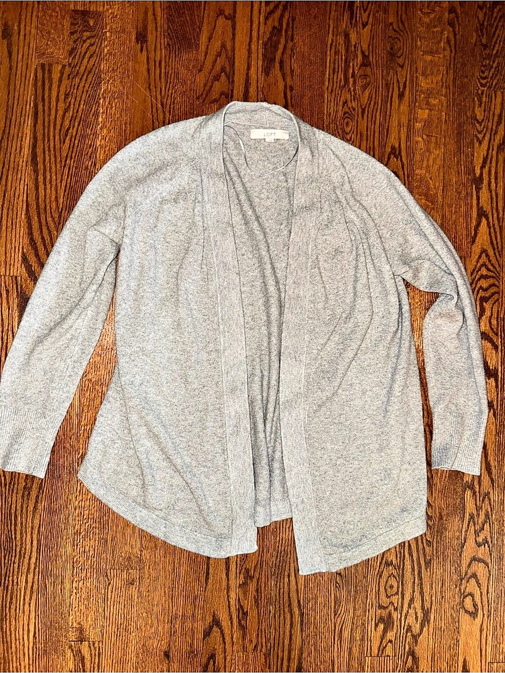 LOFT Gray Cardigan Size Small